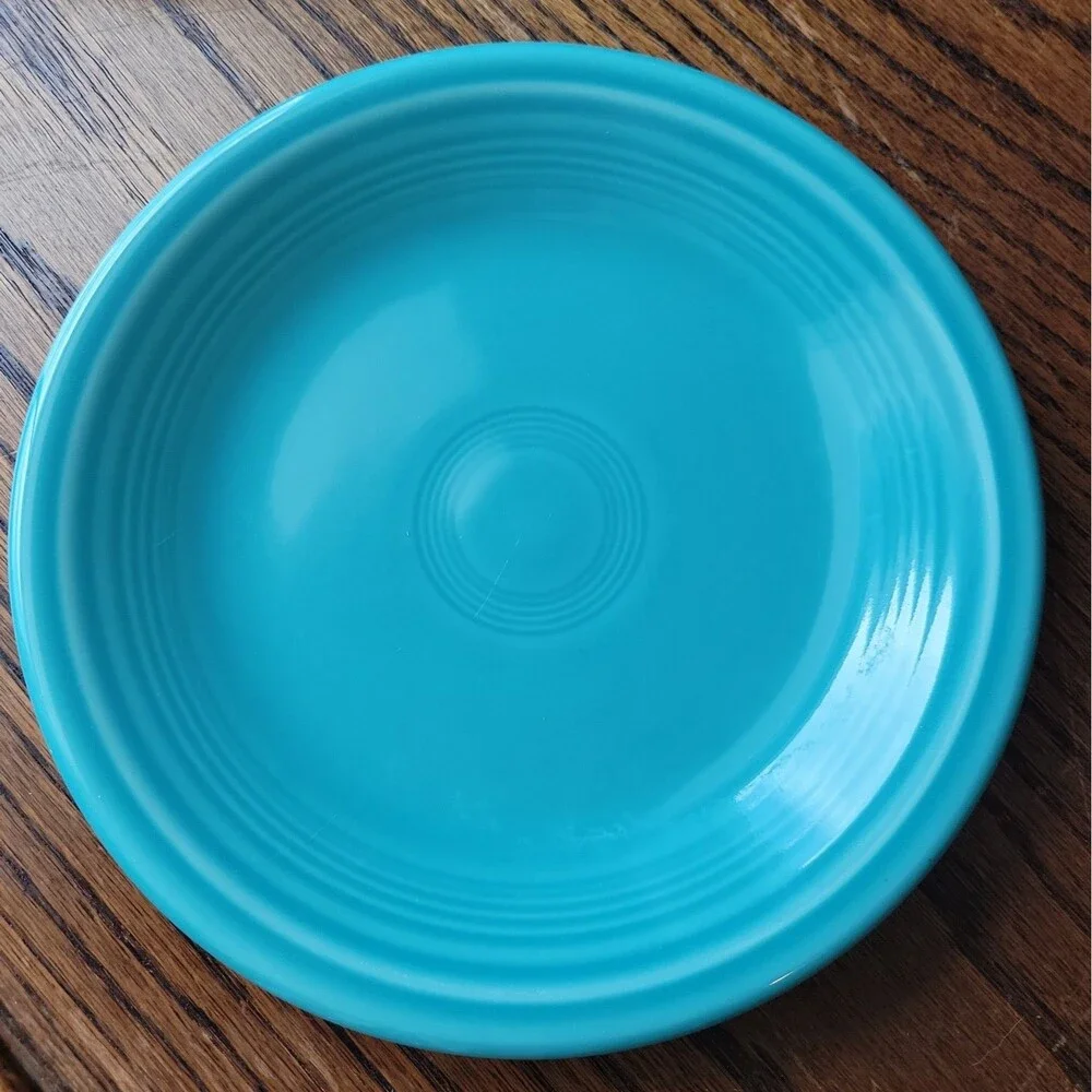 Vtg Fiestaware Salad Plates Set Of 4 Homer Laughlin 7.25 inch Assorted Colors